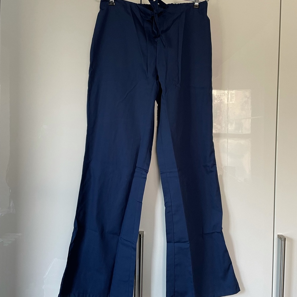 Scrub Zone Uniform  Flare Pants Navy Sz Small NWT